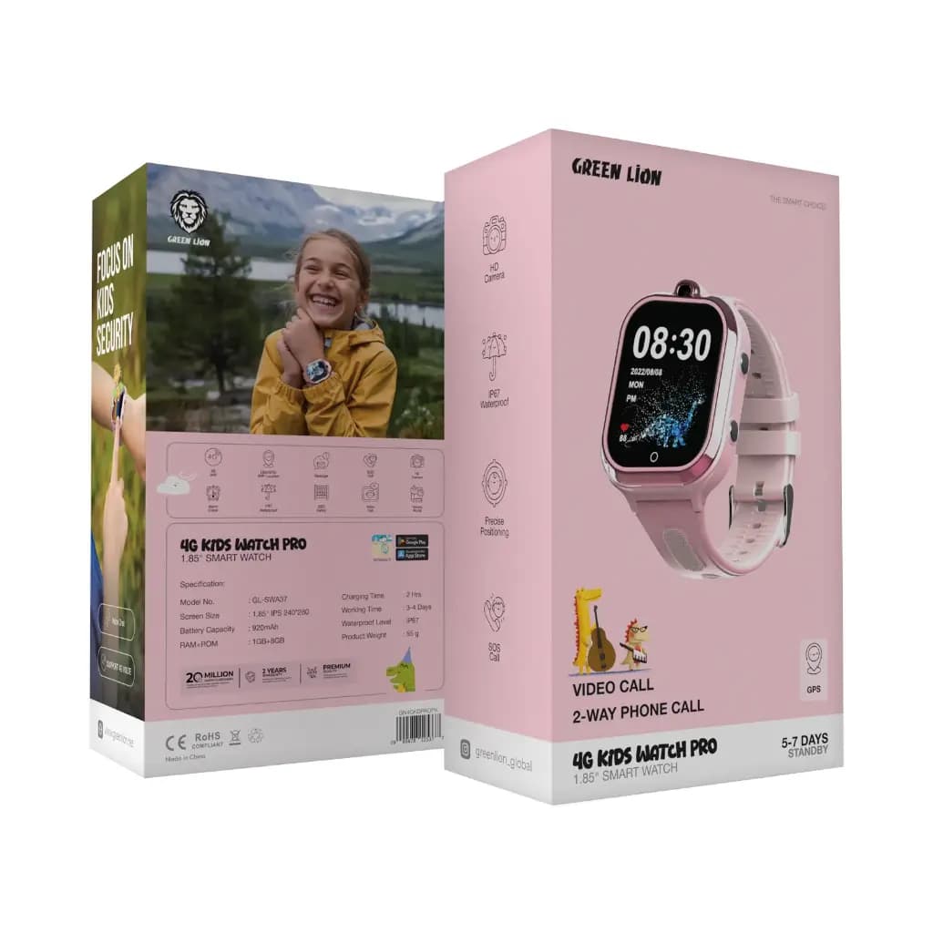 ساعت هوشمند مخصوص کودکان بدون ریجیستری گرین لاین مدل Green Lion 4G Kids Watch Pro 1.85″ Smart Watch — تصویر ۴