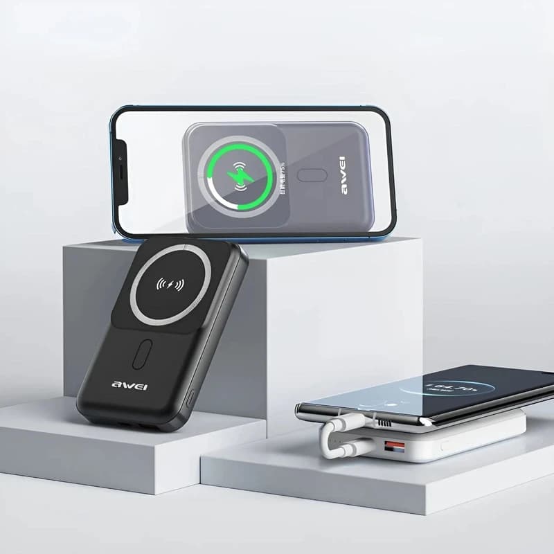 پاوربانک وایرلس 10000 هزار 22.5 وات مگنتی اوی Awei P139K — تصویر ۶