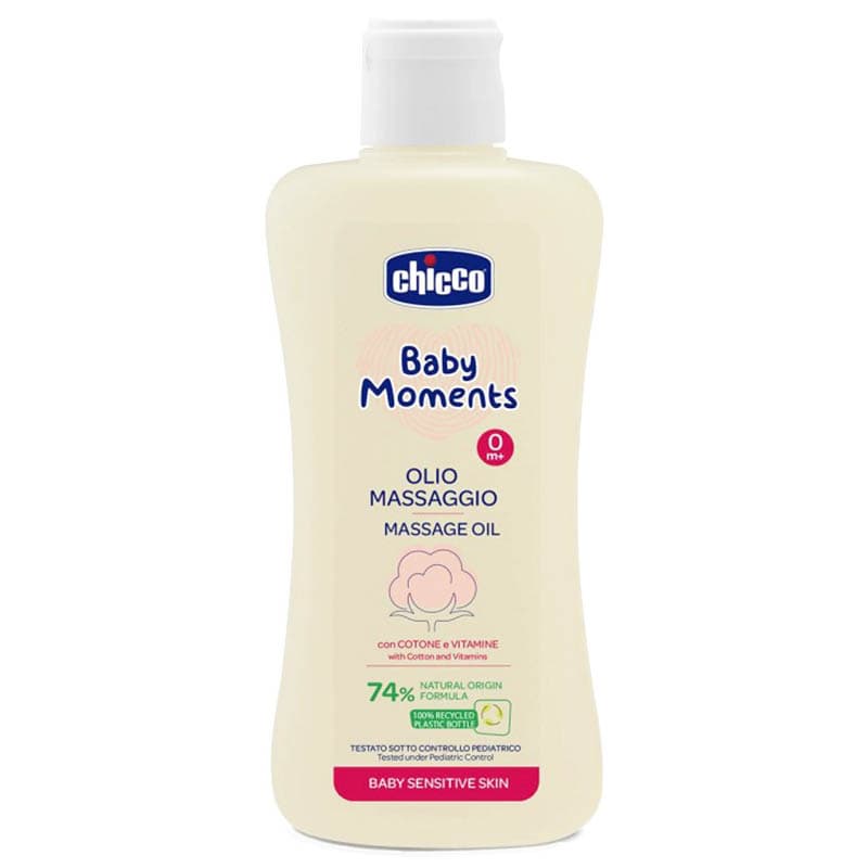 روغن ماساژ 200 میل با 74% فرمول طبیعی چیكو Chicco