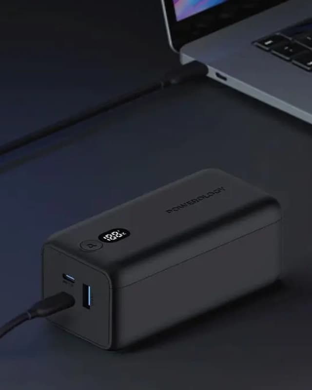 پاوربانک 20000 هزار 65 وات پاورولوژی Powerology 20000mAh 65W Onyx Power Bank PPBCH019 — تصویر ۳