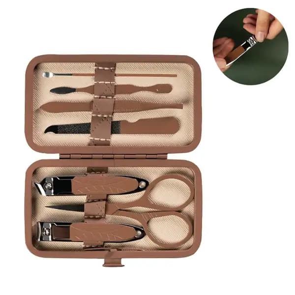 ست مانیکور 7 عددی گرین لاین مدل Green Lion 7 in 1 Manicure Kit GN7PCMNCRBR — تصویر ۲
