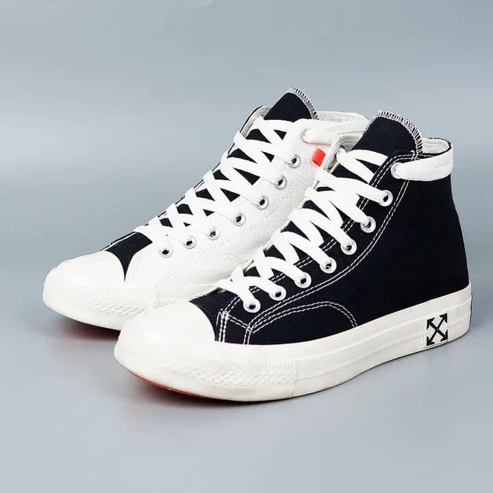 کانورس ساقدار آف وایت پارچه ای Converse all star off white — تصویر ۴