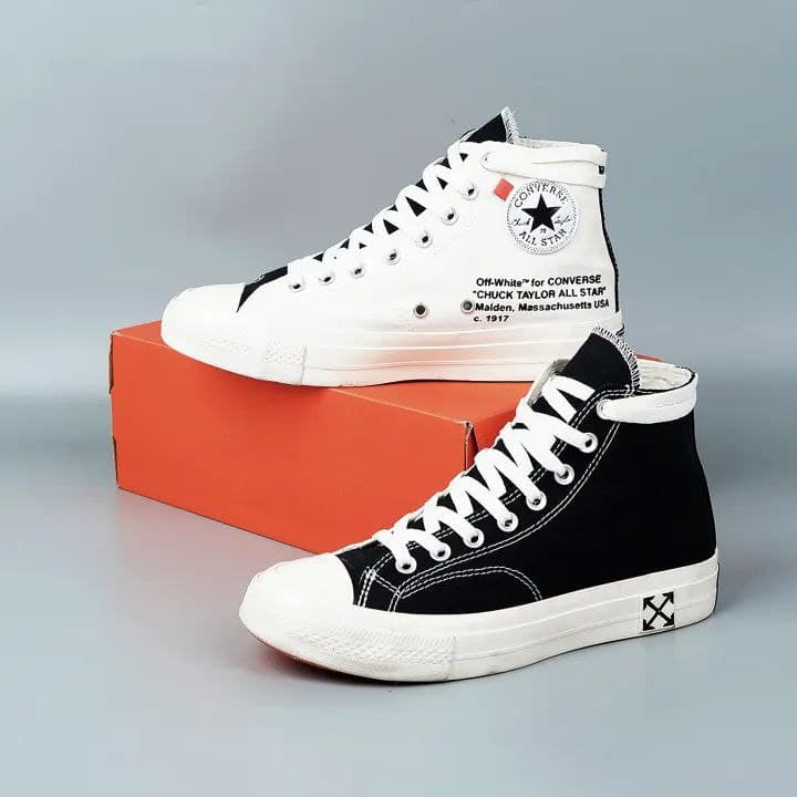 کانورس ساقدار آف وایت پارچه ای Converse all star off white