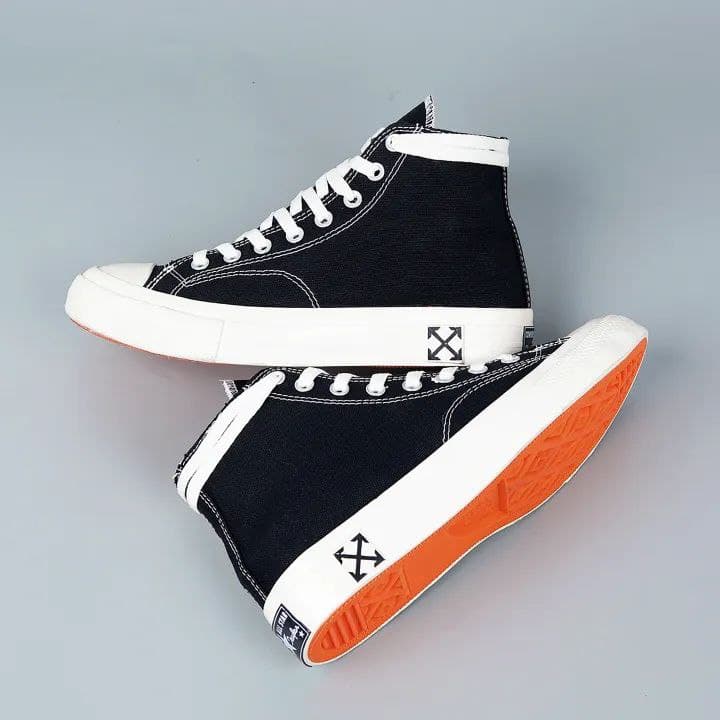 کانورس ساقدار آف وایت پارچه ای Converse all star off white — تصویر ۶