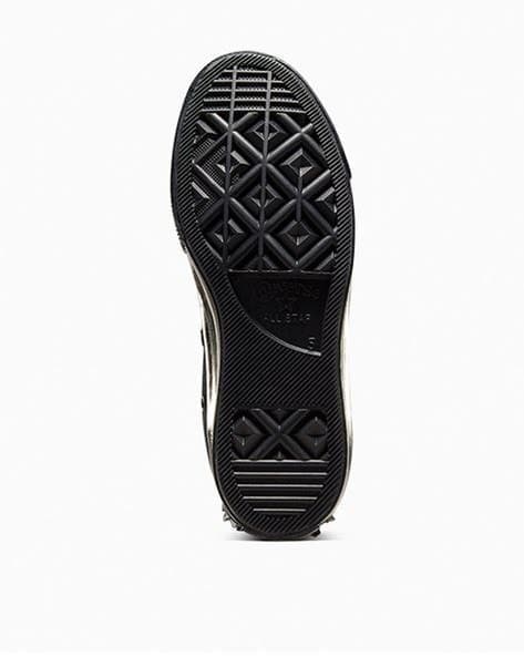 کانورس ساقدار چاک ۷۰ توری تمام مشکی Converse Chuck 70 Ruffles & Bows black — تصویر ۷