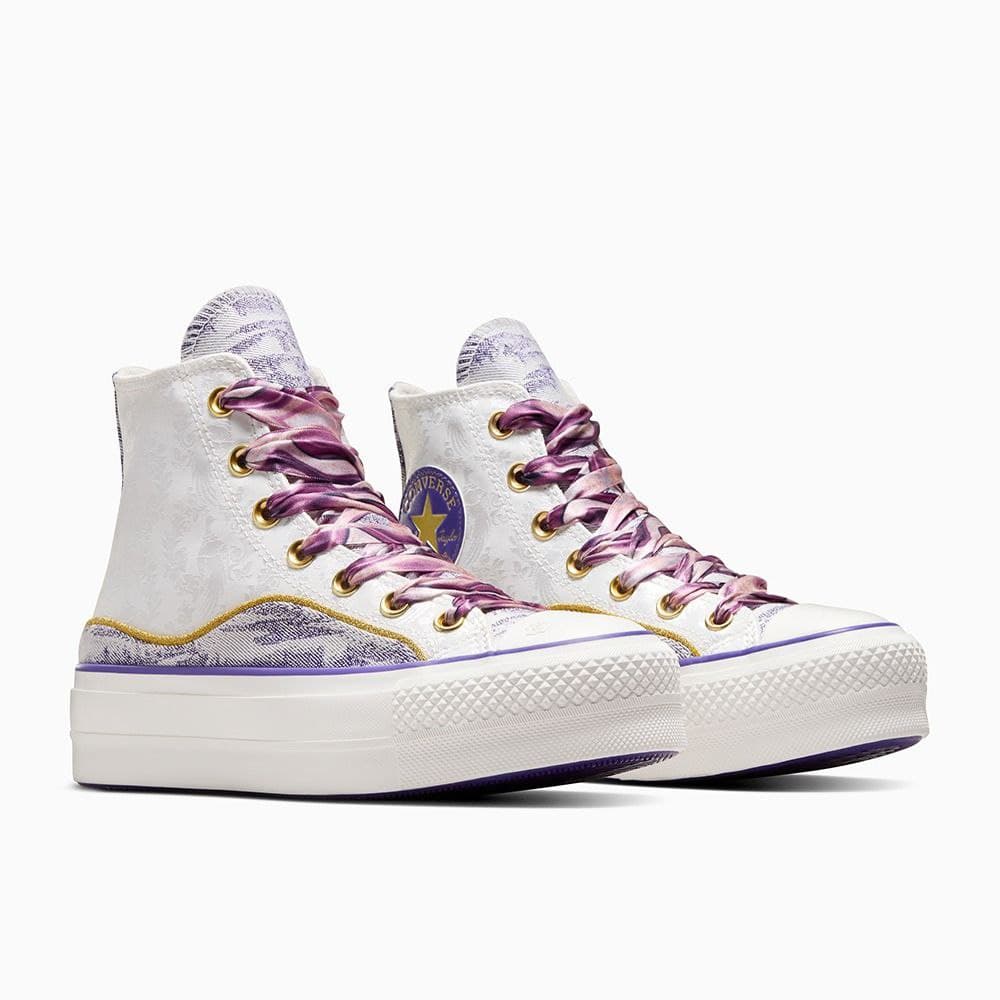 کانورس ساقدار آل استار چاک تیلور سفید بنفش Converse Chuck Taylor purple — تصویر ۲