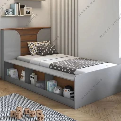تخت خواب نوجوان 200در 90 تمام ام دی ف ارسال به سراسر کشور .هزینه ارسال به شهرستان به عهده مشتری میباشو F25 مبلمان فرنا مدل 1143001