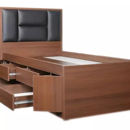 تخت خواب یک نفره 4030 سایز 120×200 سانتی متر مبلمان فرنا مدل 1143000