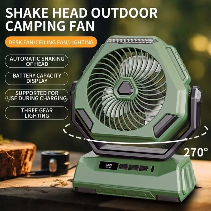 پنکه رومیزی مدل Outdoor Fan LED — تصویر ۳