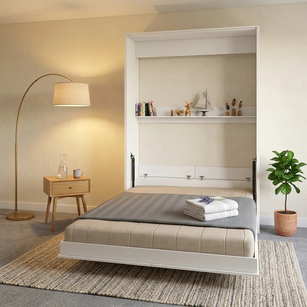 تخت خواب تاشو دونفره دیواری مدل سام مبلمان فرنا مدل 1142973 — تصویر ۳