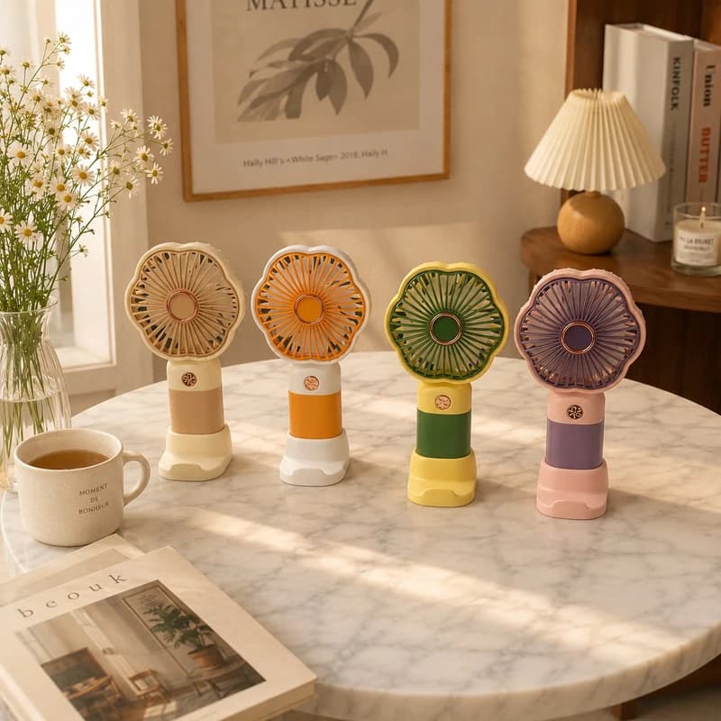 پنکه‌ شارژی مدل FLOWER FAN — تصویر ۲