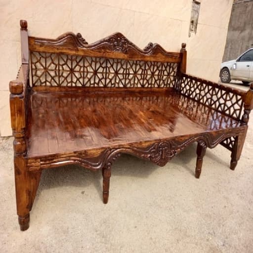 تخت سنتی 2در120کامل منبت خاص ترین کاری که تا حالا دیده ایدچوب نراد روس مبلمان فرنا مدل 1142868
