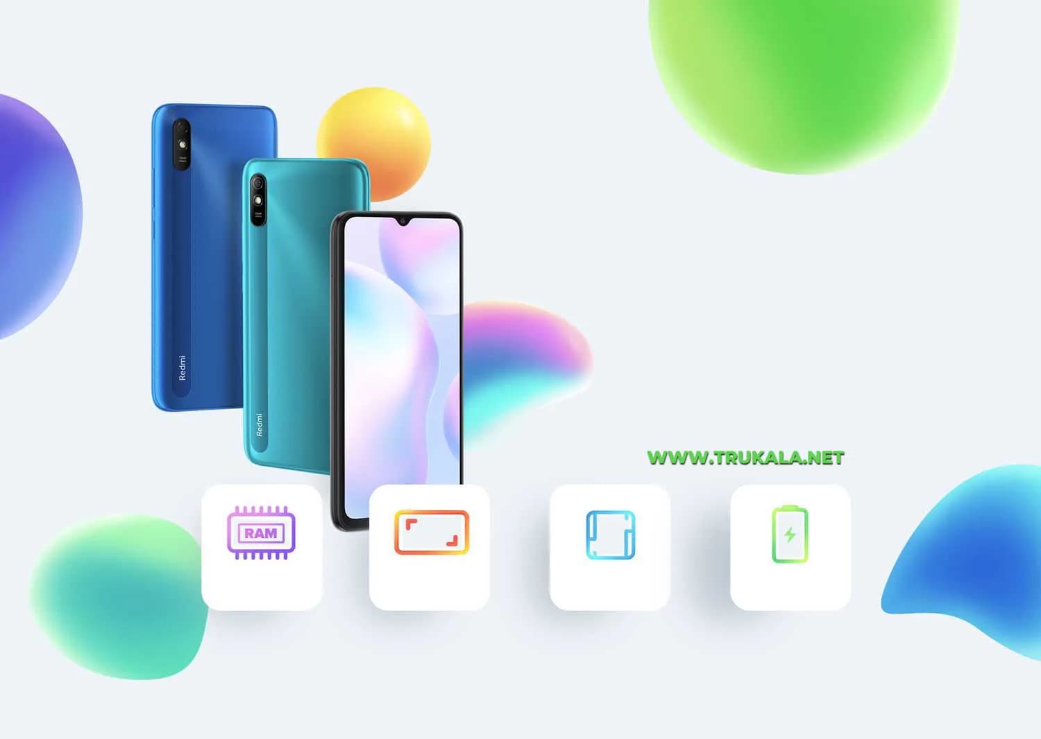 شیائومی Redmi 9a دو سیم‌ کارت ظرفیت 32 گیگابایت رم 2 — تصویر ۳