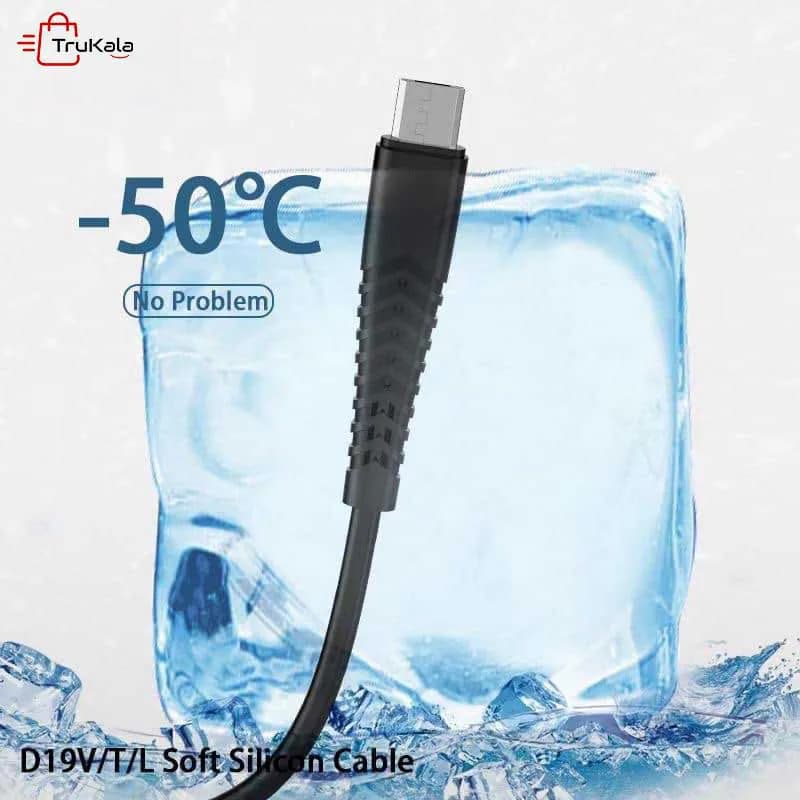 کابل شارژر سیلیکونی لایتنینگ دنمن مدل D19L — تصویر ۴