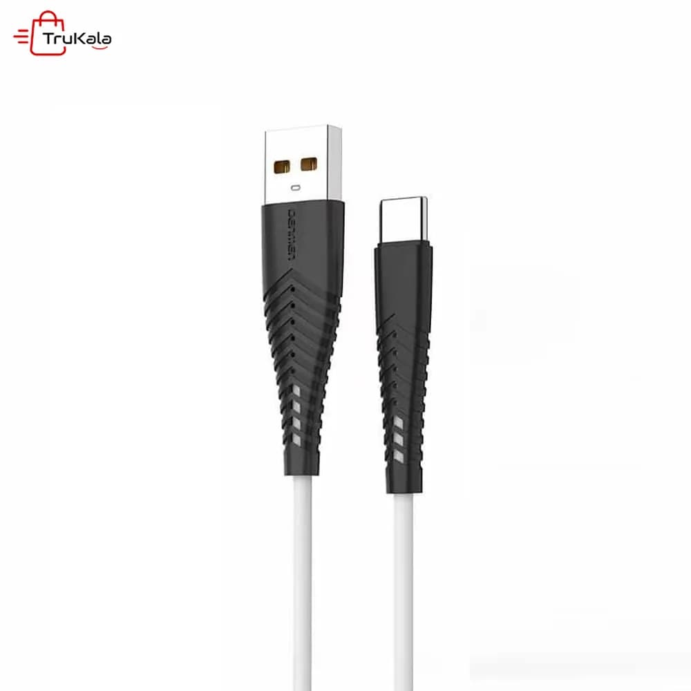 کابل شارژر سیلیکونی تایپ سی دنمن مدل D19T