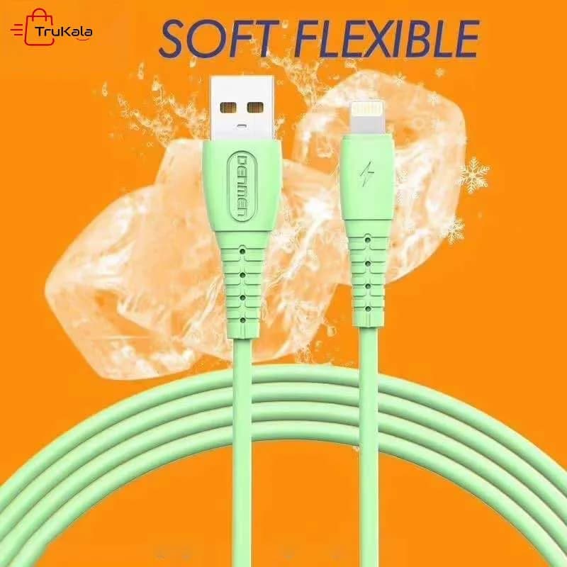 کابل شارژر سیلیکونی رنگی میکرو دنمن مدل D07V — تصویر ۶
