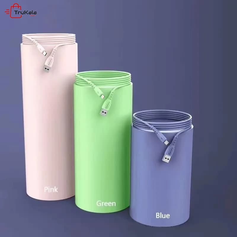 کابل شارژر سیلیکونی رنگی میکرو دنمن مدل D07V — تصویر ۵