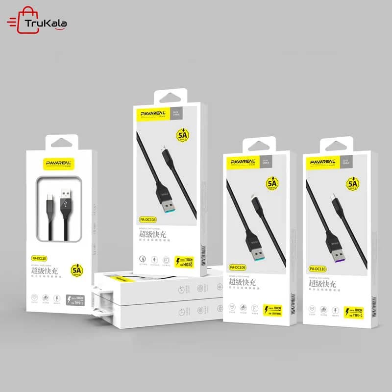 کابل شارژر میکرو پاواریل مدل PA-DC108 — تصویر ۴