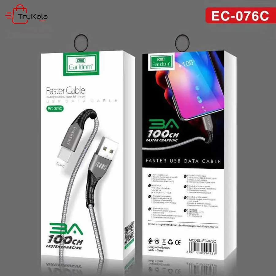 کابل شارژر تایپ سی ایرلدام مدل EC-076C — تصویر ۳