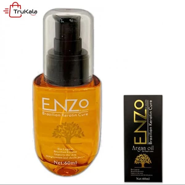 روغن آرگان و کراتین مو انزو