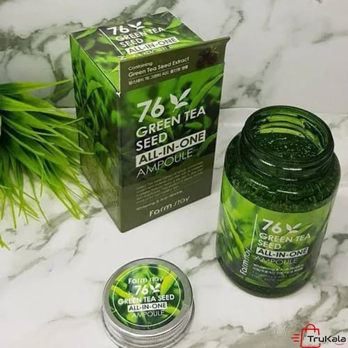آمپول ضد پیری و روشن کننده چای سبز فارم استی FarmStay GreenTea — تصویر ۳