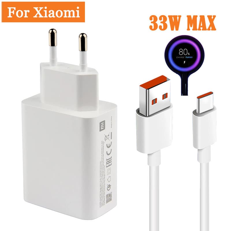 شارژر دیواری شیائومی pocoX3PRO به همراه کابل USB-C
