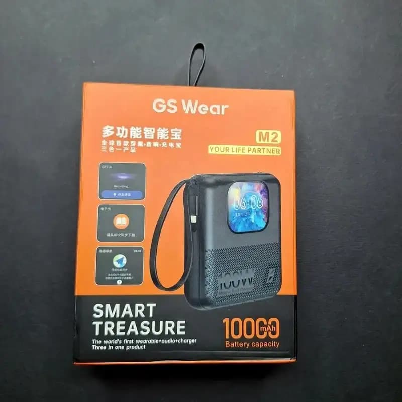 پاوربانک هوشمند جی اس ویر رنگ مشکی GS Wear مدل M2 ظرفیت 10000 میلی آمپر ساعت — تصویر ۸