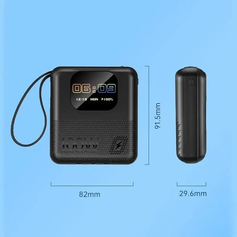 پاوربانک هوشمند جی اس ویر رنگ مشکی GS Wear مدل M2 ظرفیت 10000 میلی آمپر ساعت — تصویر ۷