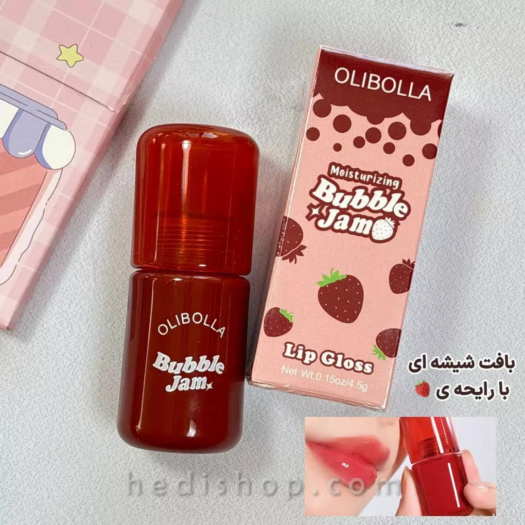 لیپ گلاس براق توت فرنگی اولیبولا Olibolla