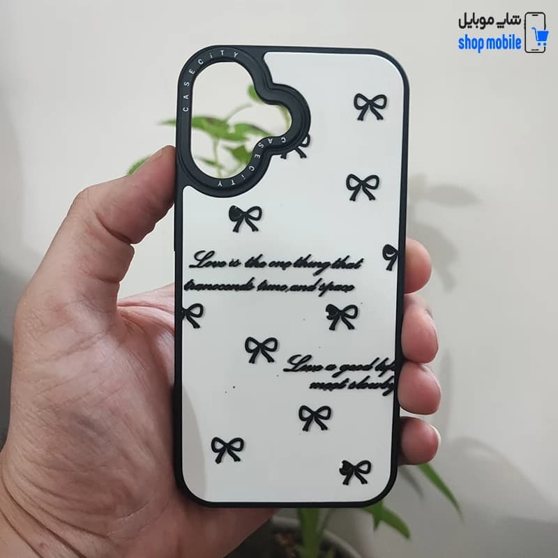 قاب گوشی آیفون 16 (کاور Case City طرح پاپیون برجسته)