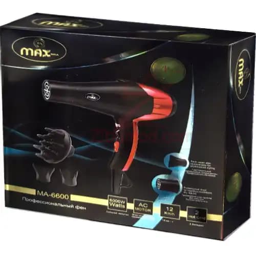 سشوار max مکس ma-6600 — تصویر ۲