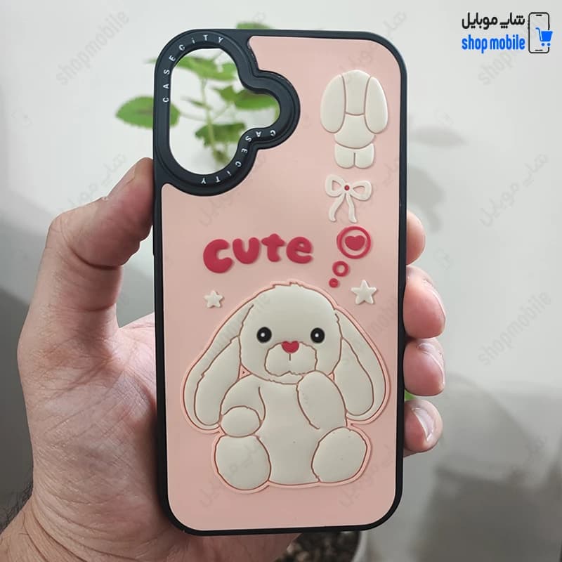 قاب گوشی آیفون 16 (کاور Case City طرح خرگوش Cute)