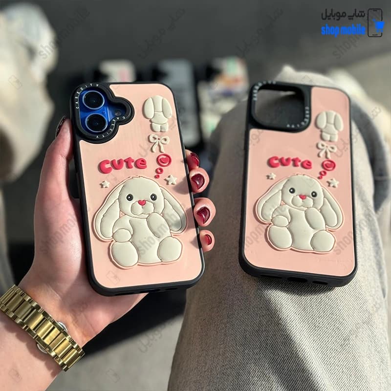قاب گوشی آیفون 16 (کاور Case City طرح خرگوش Cute) — تصویر ۲