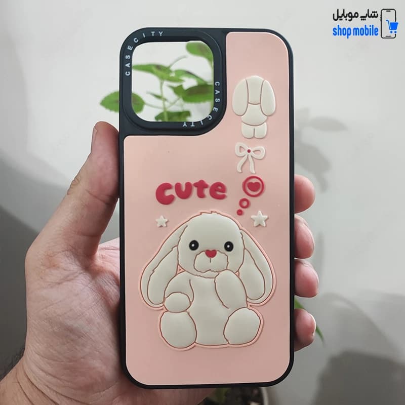 قاب گوشی آیفون 16 پرو مکس (کاور Case City طرح خرگوش Cute)