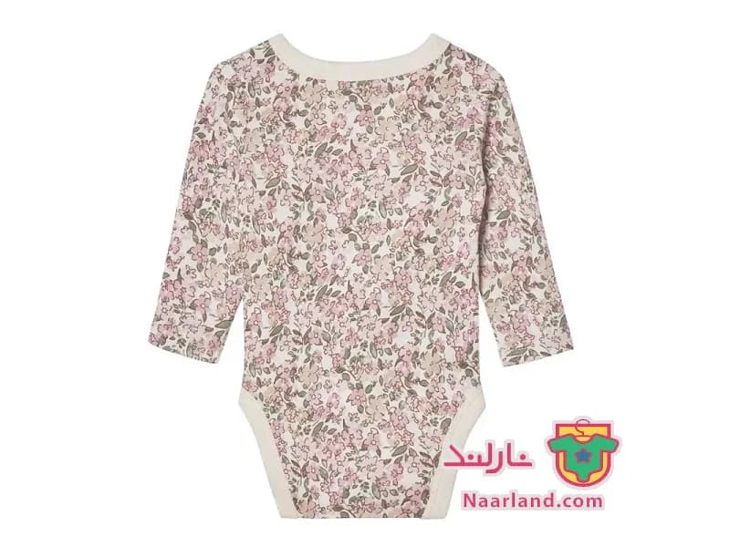 بادی جلو باز ( کیمونویی ) آستین بلند لوپیلو گلدار — تصویر ۲