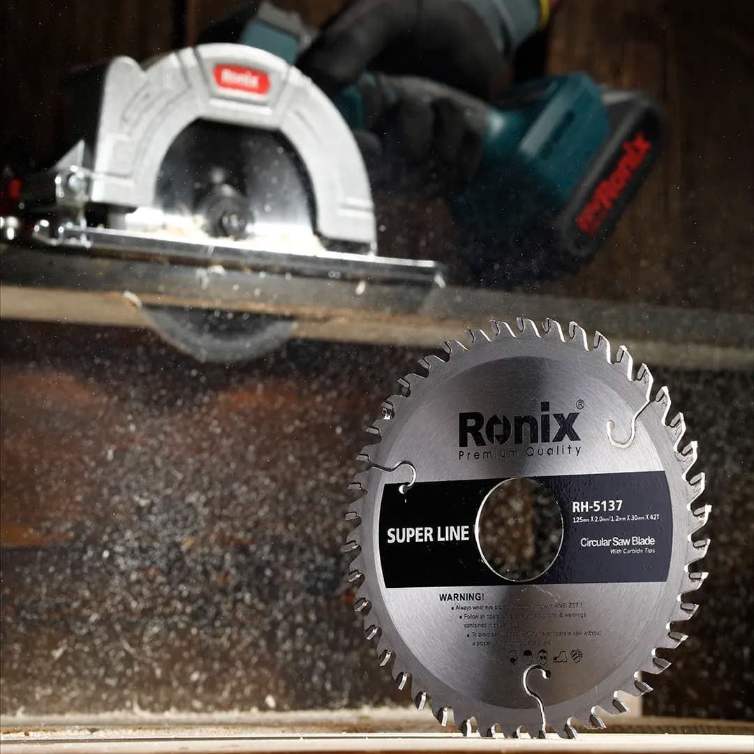 تیغ اره گردبر رونیکس مدل RONIX RH-5137 قطر 125 میلی متر 42 دندانه — تصویر ۲