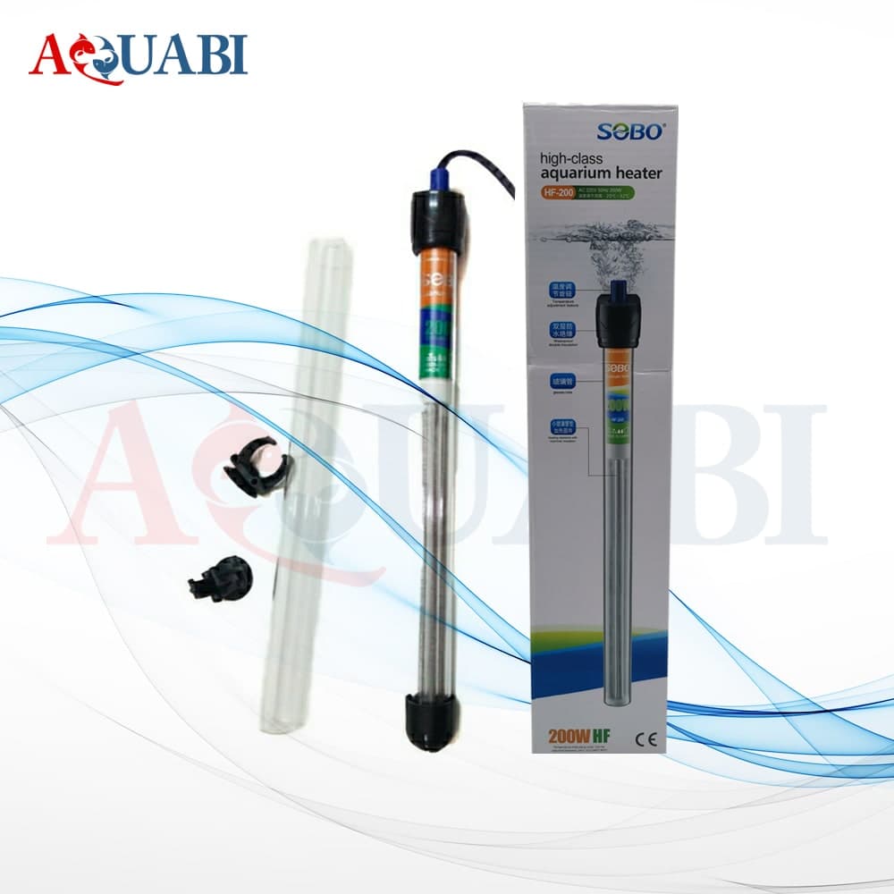 بخاری آکواریوم سوبو HF-200 با شیشه یدک — تصویر ۲