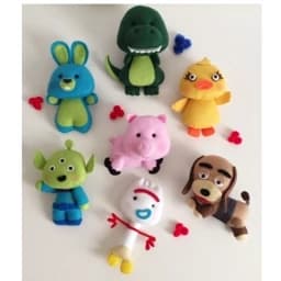 عروسک نمدی شخصیت های انیمیشن اسباب بازیها طرح toy story مجموعه 7عددی — تصویر ۲