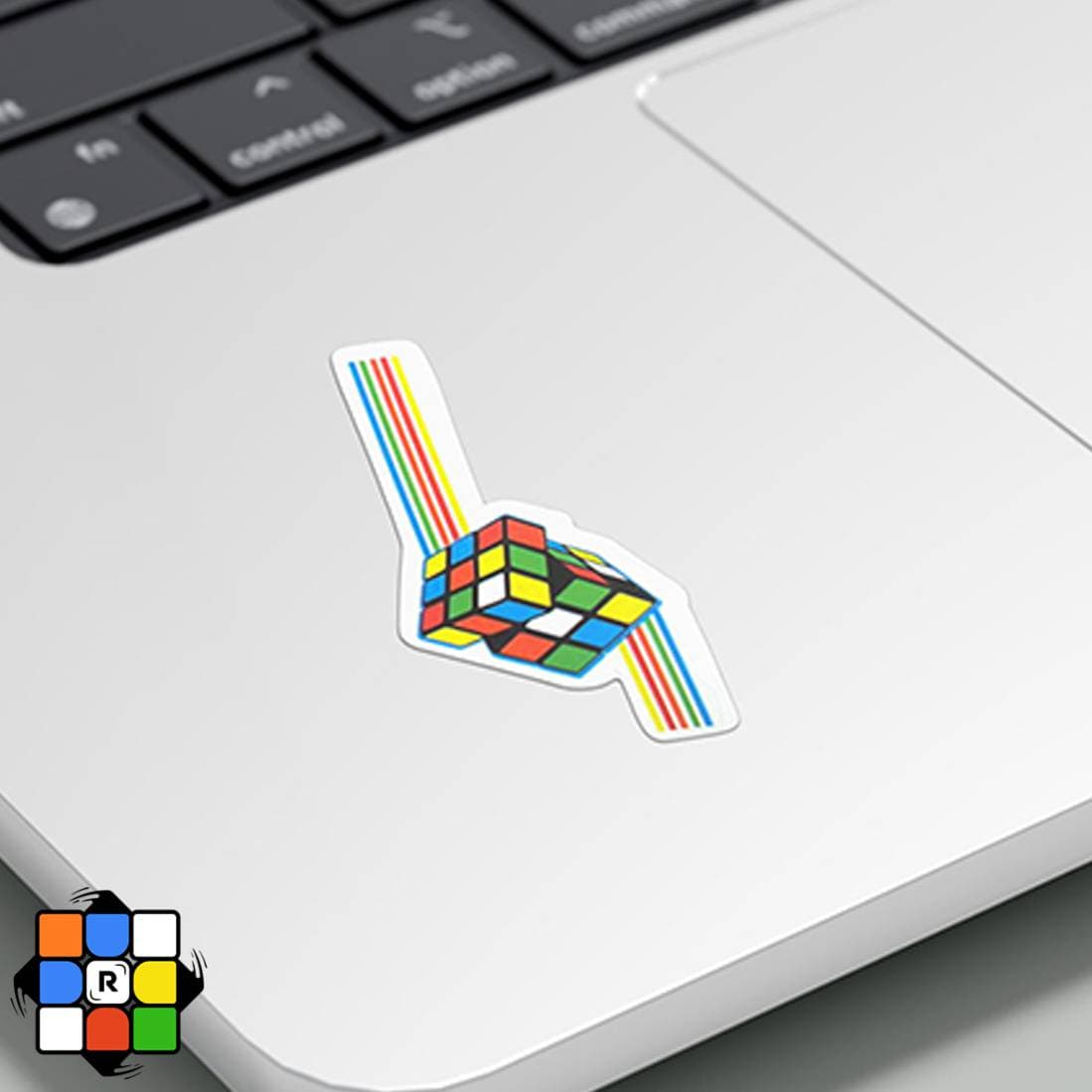 پک استیکر روبیکی 10 تایی مدل ویتامین سی Cube Pattern Graffiti Stickers set(50pcs) — تصویر ۳