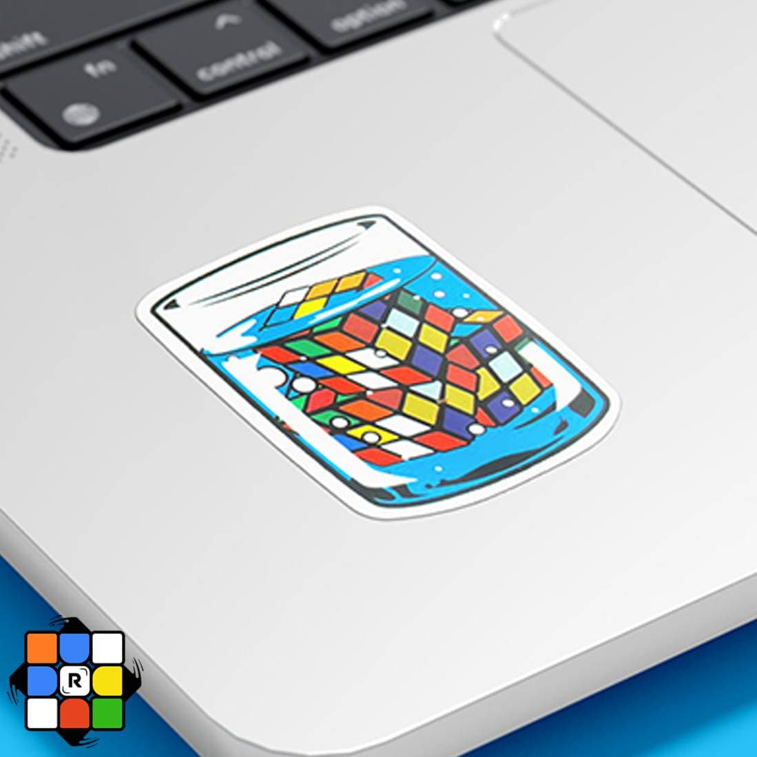 پک استیکر روبیکی 10 تایی مدل ویتامین سی Cube Pattern Graffiti Stickers set(50pcs) — تصویر ۴