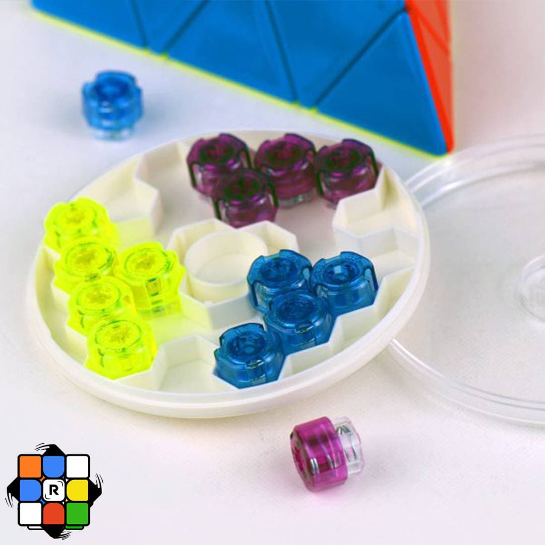 هرم گنز جی ای اس اینهنس مگنت استیکرلس یو وی GAN Pyraminx M Enhanced_UV — تصویر ۶