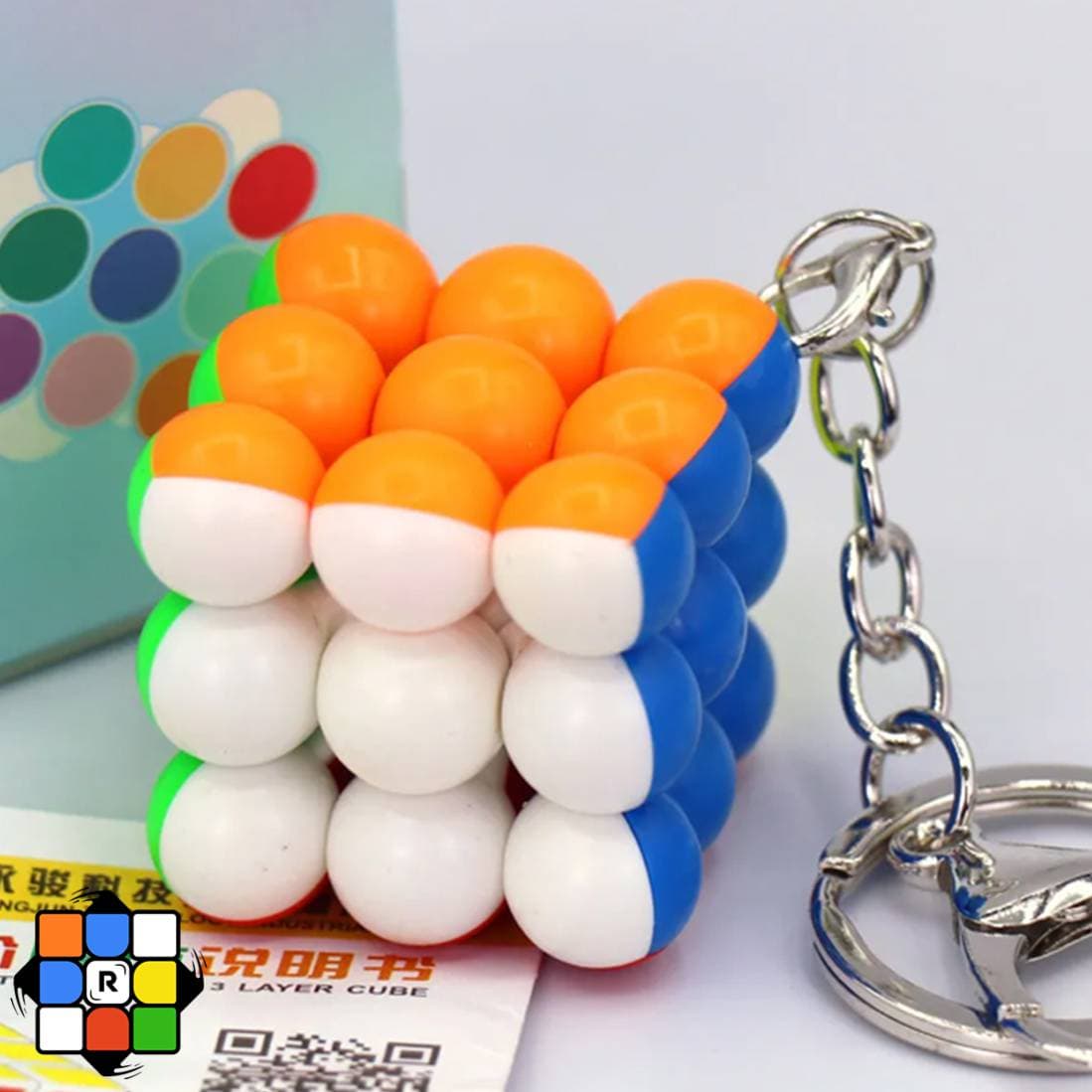 جاکلیدی روبیک 3×3 توپ توپی وای جی