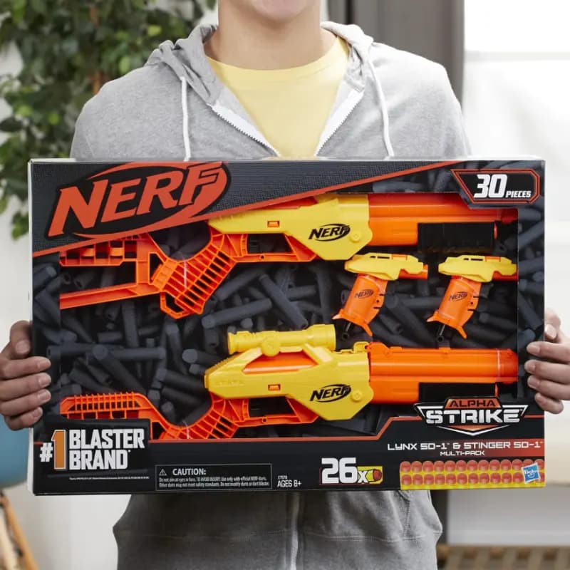 تفنگ اسباب بازی نرف مدل Nerf 30-Piece Alpha Strike Lynx — تصویر ۲