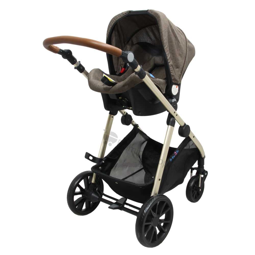ست کالسکه کریر و ساک لوازم مسی مدل دلوکس بیبی فورلایف BABY4LIFE 6800-1 — تصویر ۳