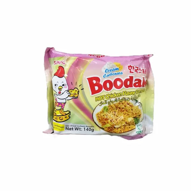 نودل طعم مرغ تند و خامه پنیری boodak