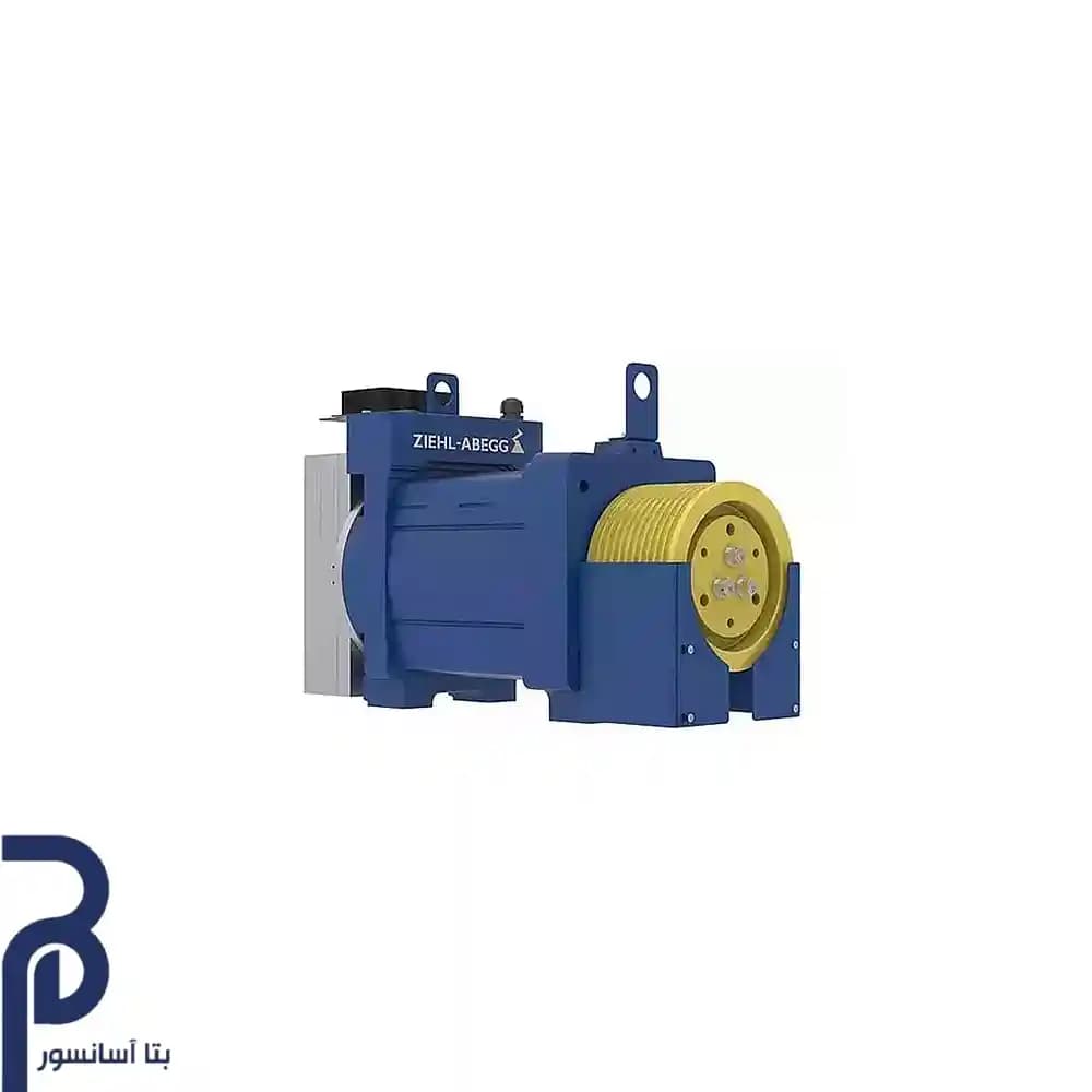 موتور گیرلس آسانسور زیلابگ مدل SM200.40D-20 – توان 16.2kw ظرفیت 13 نفره سرعت 2m/s