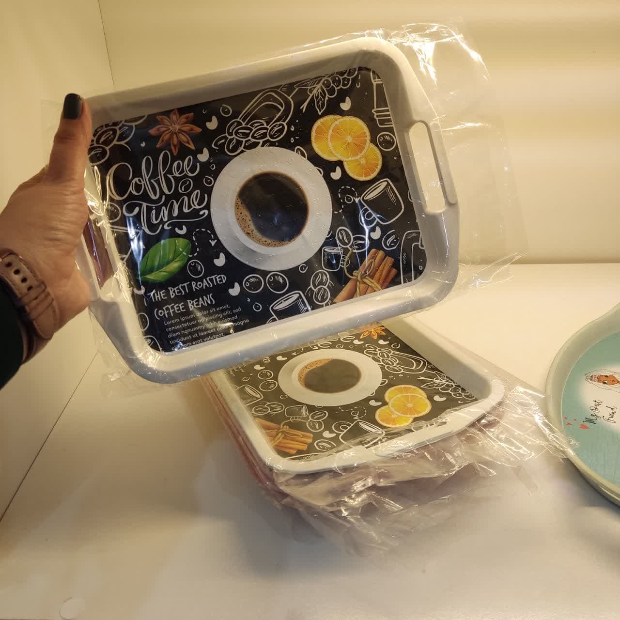 سینی مستطیل طرح دار کوچک — تصویر ۵