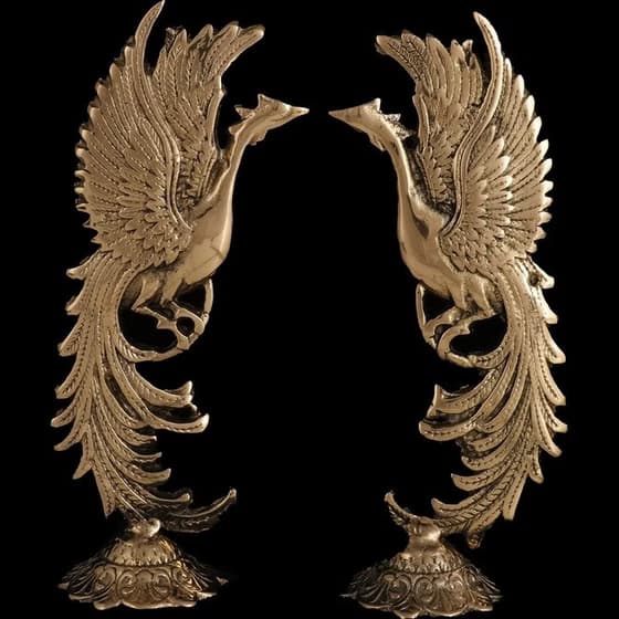 مجسمه طرح سیمرغ بسته 2 عددی کد M10321