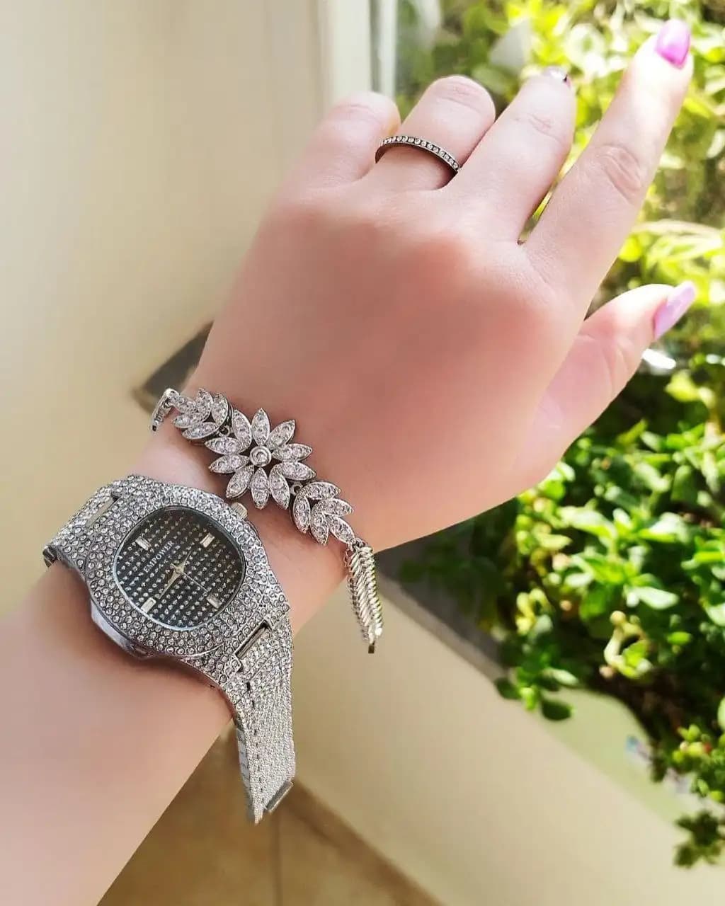 ست ساعت و دستبند امپاور کد 4066