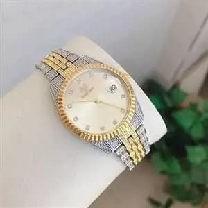 ساعت زنانه طرح ROLEX (طلایی-نقره ای) کد 4064